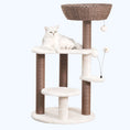 Load image into Gallery viewer, Quartz Handwoven Cat Tree and Scratcher for Indoor Cats