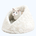 Load image into Gallery viewer, Rose Cradle Luxury Plush Cat Bed for Indoor Cats