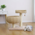 Load image into Gallery viewer, Cozy Handwoven Cat Tree and Scratcher for Indoor Cats
