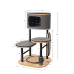 Starbz Industrial Style Modern Medium 4 Level Cat Tower