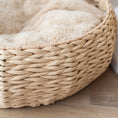 Load image into Gallery viewer, Cozy Nest Handwoven Luxury Cat Bed for Indoor Cats