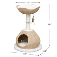 Load image into Gallery viewer, Walk Up Handwoven Cat Tree and Scratcher for Indoor Cats