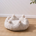 Load image into Gallery viewer, Rose Crown Cozy Luxury Plush Cat Bed for Indoor Cats