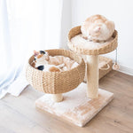Cozy Handwoven Eco-Friendly Medium Cat Tree