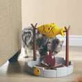 Load image into Gallery viewer, Grilled Fish Slow Feeder Cat Toy Treat Dispenser