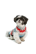 Load image into Gallery viewer, Gray Chevron Dog Sweater