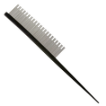 Load image into Gallery viewer, 7" Parting Comb Dual Tooth Black by Chris Christensen