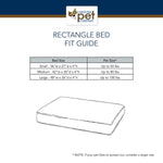 Classic Canvas Rectangle Jamison Dog Bed