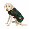 Load image into Gallery viewer, Navy Tartan Plaid Blanket Dog Coat