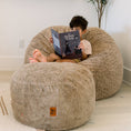 Load image into Gallery viewer, Pouf Footstool - Faux Fur