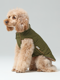 Load image into Gallery viewer, Reversible Dog Vest Jacket - Green Brown