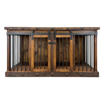 Oasis Medium Dog Rustic Wood Kennel