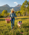 Load image into Gallery viewer, Southlake Paws Unicorn Horn Nylon Dog Chew Toy in a scenic outdoor setting with a woman and her dog.