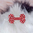 Load image into Gallery viewer, Hello Doggie Crystal Bone Barrette Crystal Bows & Barrettes