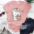 Load image into Gallery viewer, Boba Tea Unicorn T-Shirt