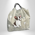 Load image into Gallery viewer, Women's Large Nylon Vintage Dog Classic Square String Handbag - image 6