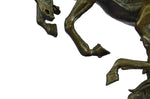 Large Art Deco Hot Cast Collectible Arabian Racing Horse Bronze Sculpture Figure