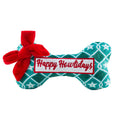 Load image into Gallery viewer, Holly Cup, Green Stars Bone, & Haute Chocolate | Christmas Dog Toys