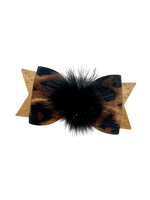 Leopard Glam Dog Hair Bow