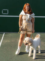 Human Embroidered Sweatshort