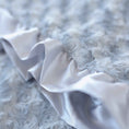 Load image into Gallery viewer, Hello Doggie Baby Ruffle Dog (Silver) Satin Silk Handmade blanket