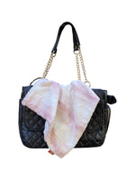 Carrier Square Blanket, Angora Ombre in Rosewater