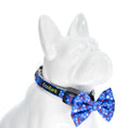 Load image into Gallery viewer, EcoBark Bow Tie Collar - Nautical Print