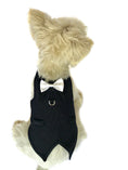 Load image into Gallery viewer, The Dogfather Pinstriped Doggie Tuxedo