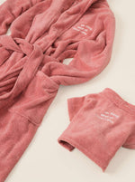 Embroidered Plush Robe