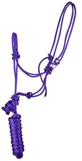 Load image into Gallery viewer, Jeffers Easy-On Clip Nylon Rope Horse Halter with Lead