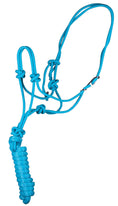 Load image into Gallery viewer, Jeffers Easy-On Clip Nylon Rope Horse Halter with Lead