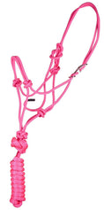 Load image into Gallery viewer, Jeffers Easy-On Clip Nylon Rope Horse Halter with Lead