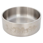 Wrangler® Double‑Walled Stainless Steel Bowl – Silver