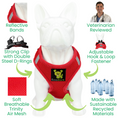 Load image into Gallery viewer, EcoBark Step In Dog Harness - XXXS to Small Breeds- Reflective Soft Mesh Harness for Teacup, Small Dogs and Puppies / Red