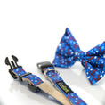 Load image into Gallery viewer, EcoBark Bow Tie Collar - Nautical Print