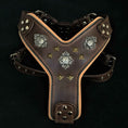 Load image into Gallery viewer, The "Aztec" big dogs harness BROWN