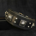 Load image into Gallery viewer, The all Black "Eros" collar 2.5 inch wide