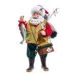 Kurt Adler 10.5-Inch Fabriché Fisherman Santa