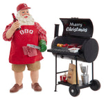 Kurt Adler 10.75-Inch Barbecue Grill Santa