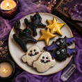 Load image into Gallery viewer, Familiar Friends Halloween Dog Cookies | Organic Handmade Dog Treats