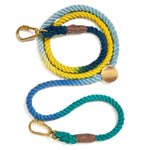 Azure Cotton Rope Dog Leash by Found My Animal, Adjustable