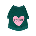 Load image into Gallery viewer, Big Full Heart Animal T-Shirts Premium Found My Animal Big Full Heart Animal T-Shirt, Hunter Green + Candy Pink