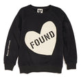 Load image into Gallery viewer, Found My Animal Big Full Heart Sweatshirt, Black + Cream