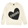 Load image into Gallery viewer, Big Full Heart Sweatshirts Premium Found My Animal Big Full Heart Sweatshirt, Natural + Black