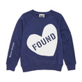 Load image into Gallery viewer, Found My Animal Big Full Heart Sweatshirt, Navy + Ice