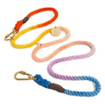 Load image into Gallery viewer, Soleil Cotton Rope Dog Leash by Found My Animal | Adjustable & Handcrafted