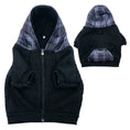Load image into Gallery viewer, Frenchie Dog Hoodie - Black Plaid