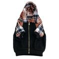 Load image into Gallery viewer, Frenchie Dog Hoodie - Cocoa Plaid
