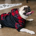 Load image into Gallery viewer, Frenchie Dog Hoodie - Red Tartan