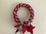 Durable Fleece Ring Dog Chew Toy (Super Chewer)